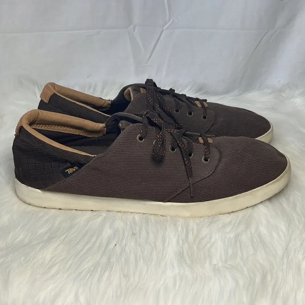 Teva Sterling Brown Casual Lace Up‎ Sneakers Sz 14